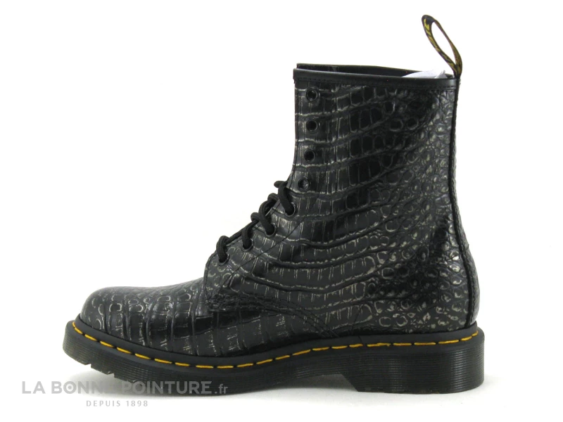 Dr. Martens Dr Martens 1460 Gun Metal - 27249029 - Wild Croc Emboss - Bottine Lacet 5 Dr. Martens Dr Martens 1460 Gun Metal - 27249029 - Wild Croc Emboss - Bottine Lacet – Image 3