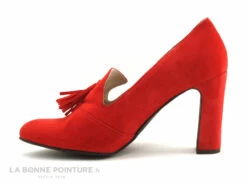 Caty Kivala - LISA Velours Rouge - Pompons - Escarpin Talon Haut -LA BONNE POINTURE Soldes cd24607c73b9e66c561f35ea11d5d5ef img 7873.jpg 114931