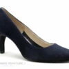CATY KIVALA - Gapa 60 - Velours Marine - Escarpin Talon Haut