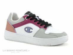 Champion REBOUND 2-0 Low S1332-CHA - Blanc Rose Gris - Basket