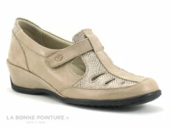 Suaves ALPES 5042APT Sandy - Chaussure Aeree Beige - Talon Compense