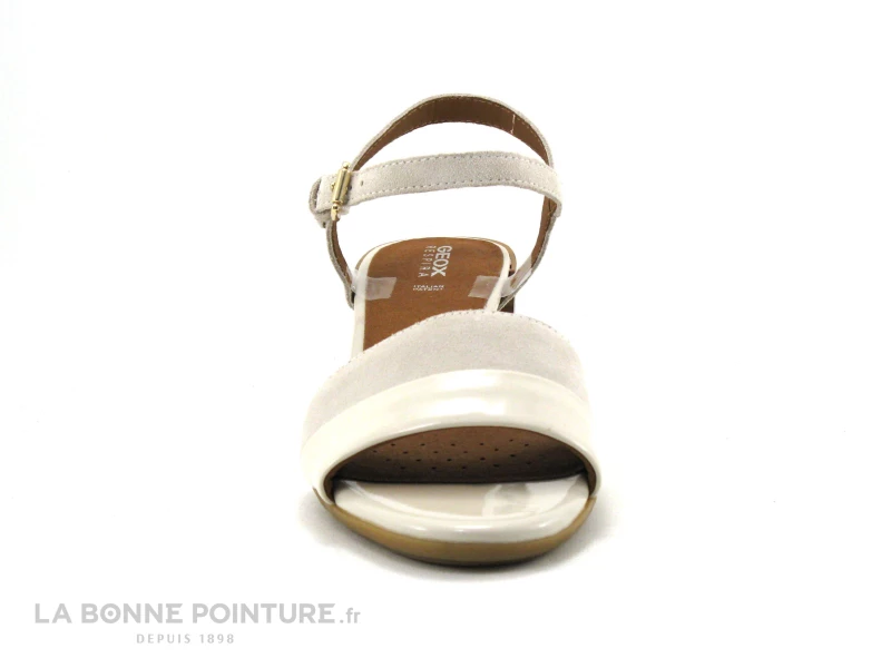 Geox D35RLB New Marykarmen - Off White - Sandale Femme Talon Epais 4 Geox D35RLB New Marykarmen - Off White - Sandale Femme Talon Epais – Image 2