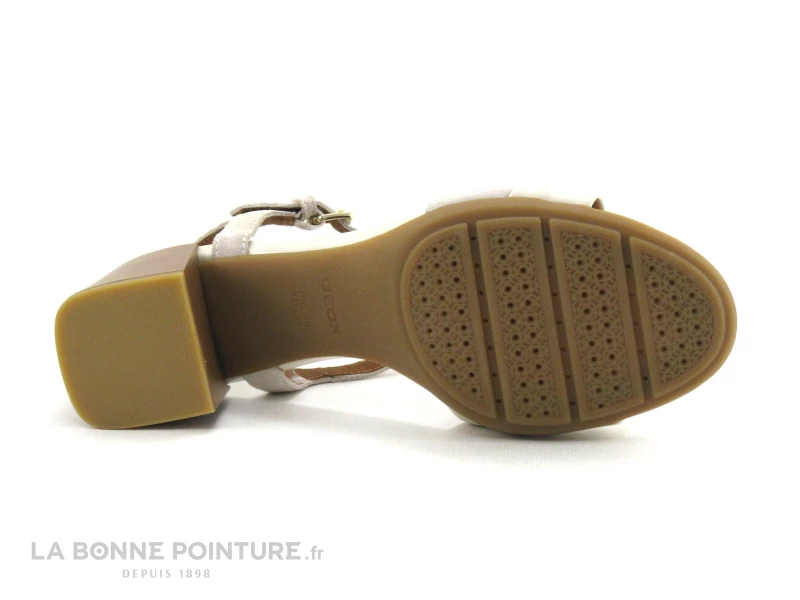 Geox D35RLB New Marykarmen - Off White - Sandale Femme Talon Epais 9 Geox D35RLB New Marykarmen - Off White - Sandale Femme Talon Epais – Image 7