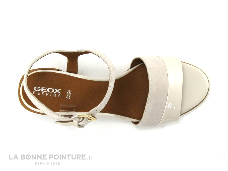 Geox D35RLB New Marykarmen - Off White - Sandale Femme Talon Epais 8 Geox D35RLB New Marykarmen - Off White - Sandale Femme Talon Epais – Image 6