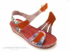 Laura Vita JACDISO 03 Rouge - Sandale Femme Avec Bride Velcro -LA BONNE POINTURE Soldes cd24607c73b9e66c561f35ea11d5d5ef img 8076.jpg 157063
