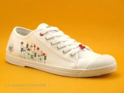 Le Temps Des Cerises Basic 02 FLOWERY - Basket Toile Fleurs