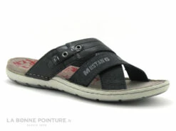 Mustang 4923 704 Noir - Mule Noire Homme