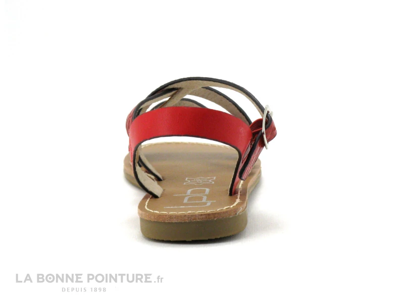 LPB BIANKA Rouge - Croco - Nu-pieds Mode Fille 6 LPB BIANKA Rouge - Croco - Nu-pieds Mode Fille – Image 4