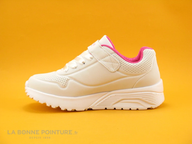 Skechers UNO LITE Blanc 310451L - Basket Fille Skechers Street 5 Skechers UNO LITE Blanc 310451L - Basket Fille Skechers Street – Image 3