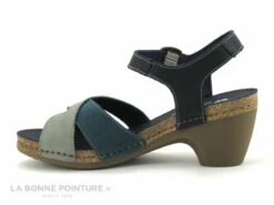 Jungla 7459 - Forest Jade - Nu-pieds Femme Cuir Bleu Et Vert - Petit Talon -LA BONNE POINTURE Soldes cd24607c73b9e66c561f35ea11d5d5ef img 8216.jpg 169657