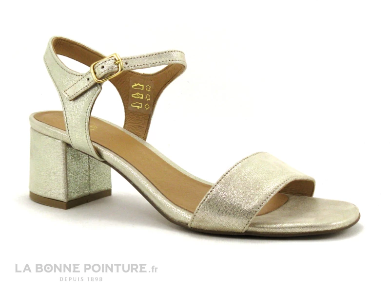 We Do 44021FB Platine - Sandale Femme Talon Carre 7 We Do 44021FB Platine - Sandale Femme Talon Carre – Image 5