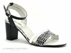 DE CI De La - VULPIN - Noir Blanc Croco - Sandale Talon Haut -LA BONNE POINTURE Soldes cd24607c73b9e66c561f35ea11d5d5ef img 8340.jpg 158068
