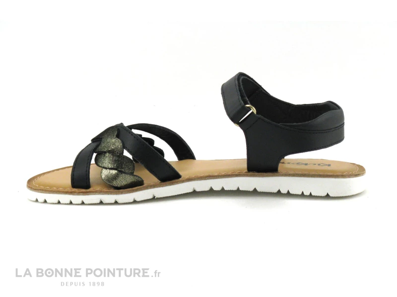 Kickers BETTY Noir Or 694793-30 - Sandale Fille 5 Kickers BETTY Noir Or 694793-30 - Sandale Fille – Image 3