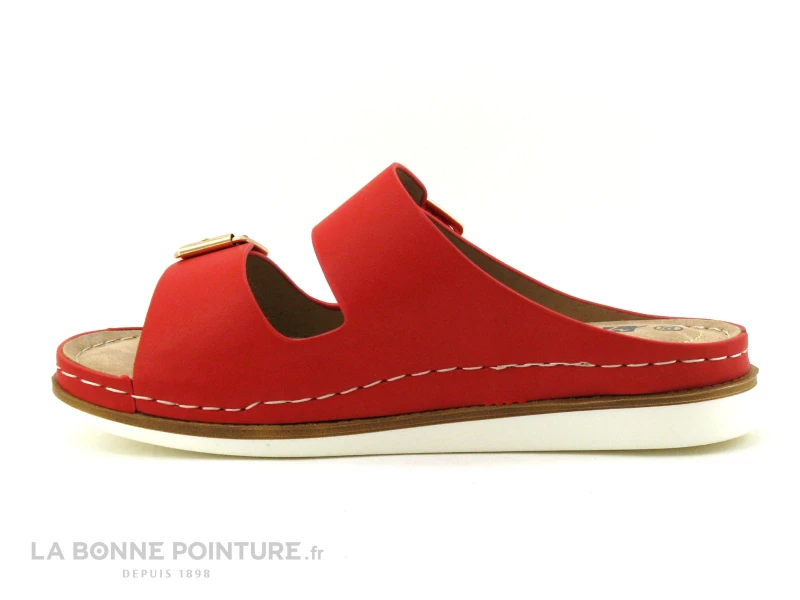 Morans ROLTING Rouge - Mule Femme Avec Brides A Scratch 4 Morans ROLTING Rouge - Mule Femme Avec Brides A Scratch – Image 2