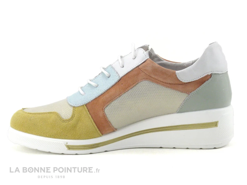 Pedi Girl ALZ AMO Multi Pastel - Basket Compensee Femme 5 Pedi Girl ALZ AMO Multi Pastel - Basket Compensee Femme – Image 3