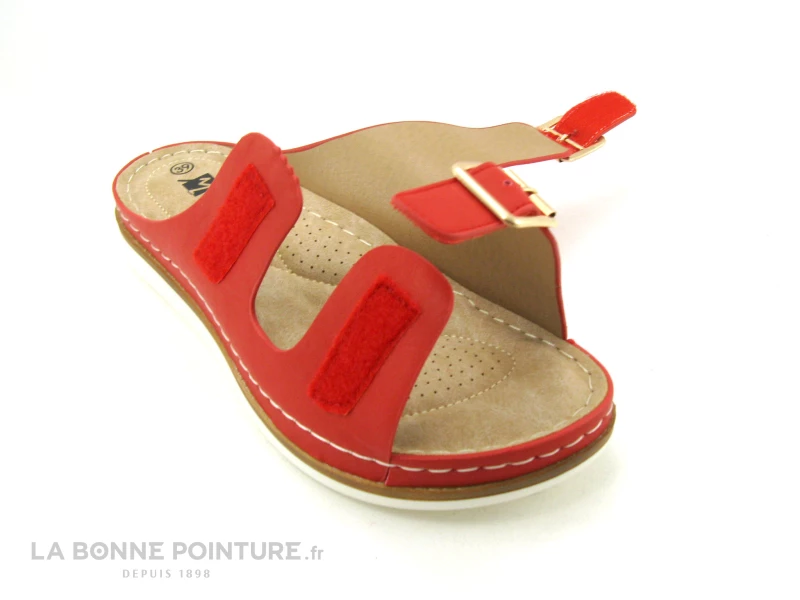 Morans ROLTING Rouge - Mule Femme Avec Brides A Scratch 5 Morans ROLTING Rouge - Mule Femme Avec Brides A Scratch – Image 3