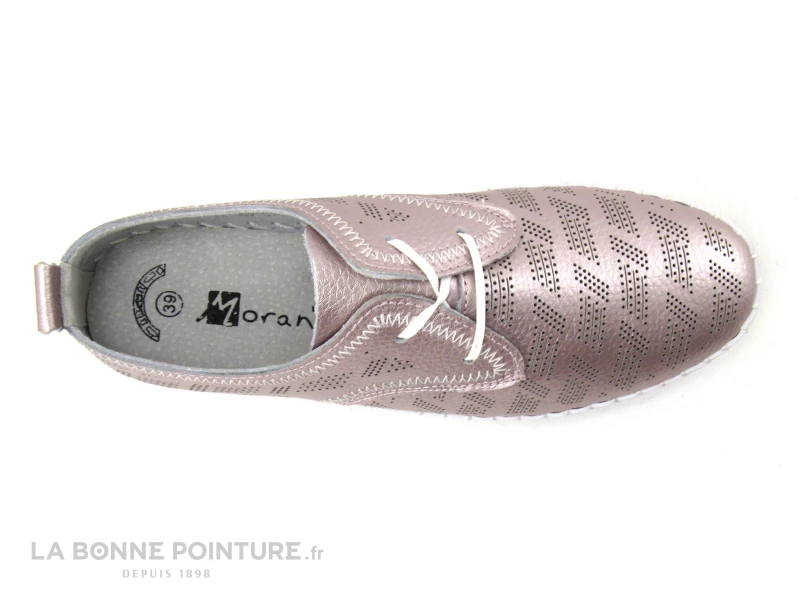 Morans WIDOIS Rose Metallise - Perforations - Chaussure Basse Femme 7 Morans WIDOIS Rose Metallise - Perforations - Chaussure Basse Femme – Image 5