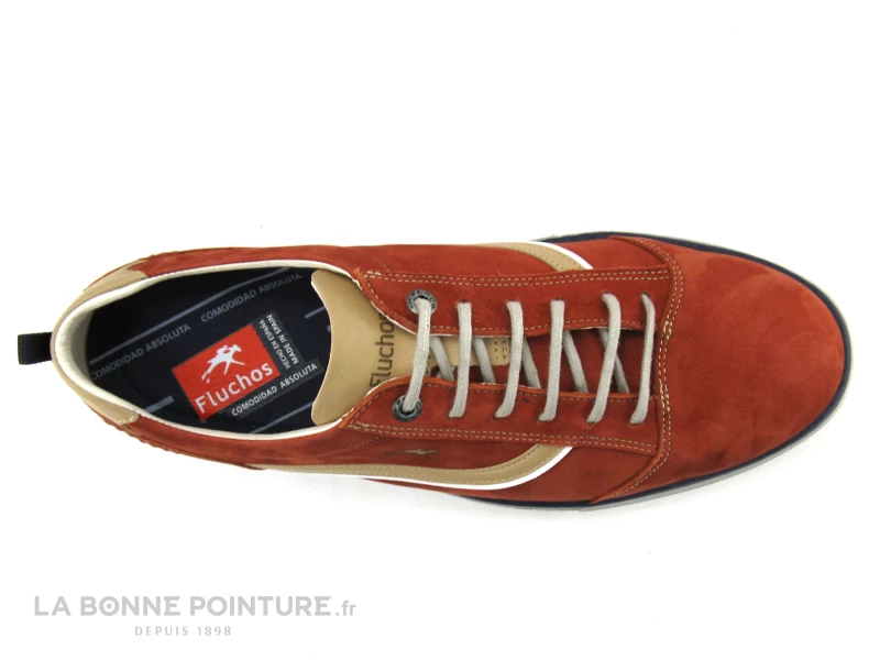 Fluchos 9377 Quebec Terracota - Chaussure A Lacet Homme Brique 8 Fluchos 9377 Quebec Terracota - Chaussure A Lacet Homme Brique – Image 6