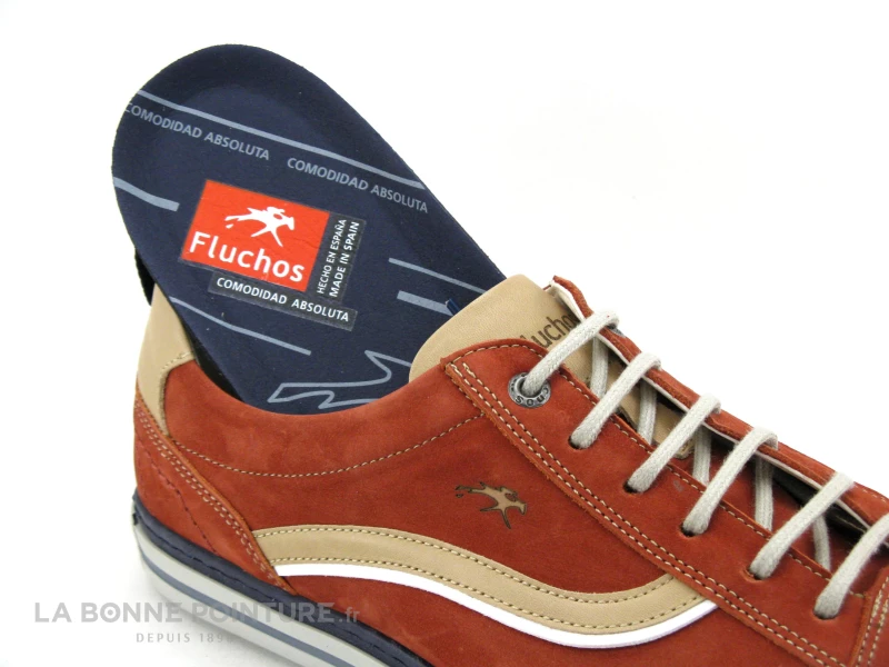 Fluchos 9377 Quebec Terracota - Chaussure A Lacet Homme Brique 7 Fluchos 9377 Quebec Terracota - Chaussure A Lacet Homme Brique – Image 5