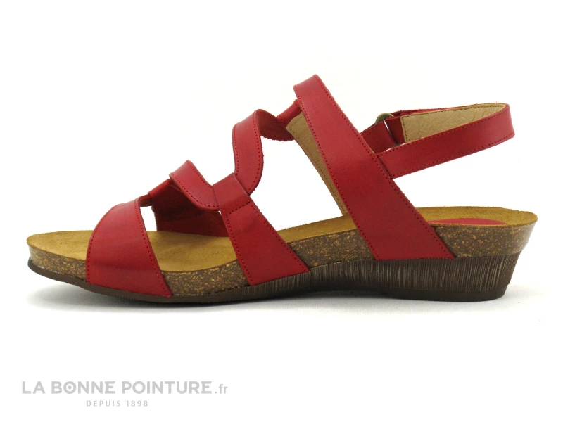 Xapatan 2164 Rouge - Sandale Femme - Petit Talon Compense 5 Xapatan 2164 Rouge - Sandale Femme - Petit Talon Compense – Image 3