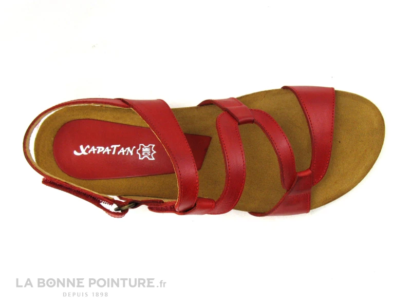 Xapatan 2164 Rouge - Sandale Femme - Petit Talon Compense 8 Xapatan 2164 Rouge - Sandale Femme - Petit Talon Compense – Image 6