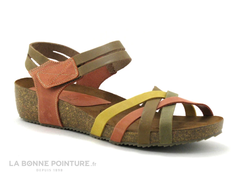 Inter Bios 5338 Multi Marron - Sandale Cuir Femme 3 Inter Bios 5338 Multi Marron - Sandale Cuir Femme