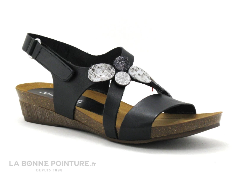 Xapatan 1062 Noir - Nu-pieds Femme - Talon Compense 6 Xapatan 1062 Noir - Nu-pieds Femme - Talon Compense – Image 4