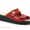 Sanital Light 1475 Rouge Croco - Mule Femme Reglable 2 Scratches