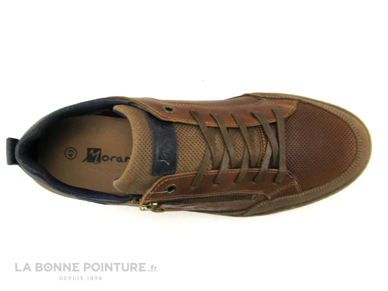 Morans SAPRO Cognac - Basket De Ville Homme Avec Zip 8 Morans SAPRO Cognac - Basket De Ville Homme Avec Zip – Image 6