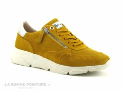 Morans SERVIA Jaune Moutarde - Argent - Sneakers Femme