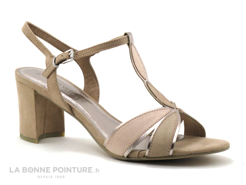 Marco Tozzi 2-28313-26 Nude Comb - Beige Rose - Sandale Talon Haut 3 Marco Tozzi 2-28313-26 Nude Comb - Beige Rose - Sandale Talon Haut