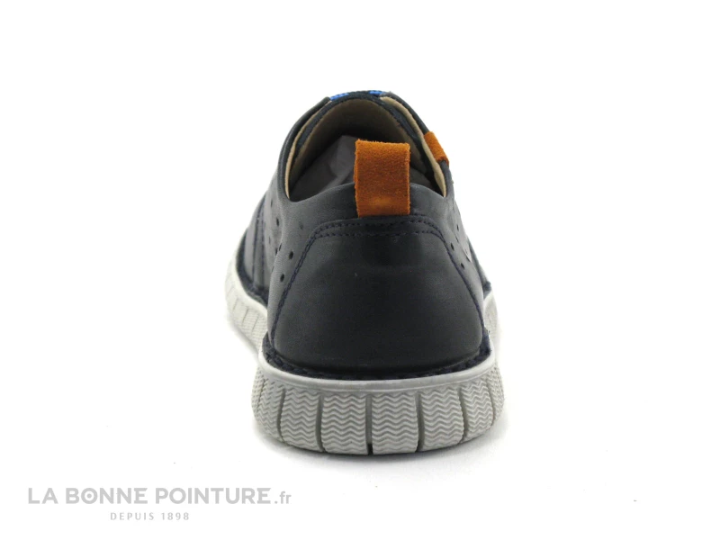 Brans 13366 Bleu Marine - Orange - Chaussure Derbi Homme 6 Brans 13366 Bleu Marine - Orange - Chaussure Derbi Homme – Image 4