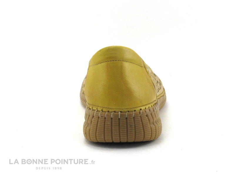Karyoka RITA Jaune - Ballerine Perforee Femme Cuir Jaune 6 Karyoka RITA Jaune - Ballerine Perforee Femme Cuir Jaune – Image 4