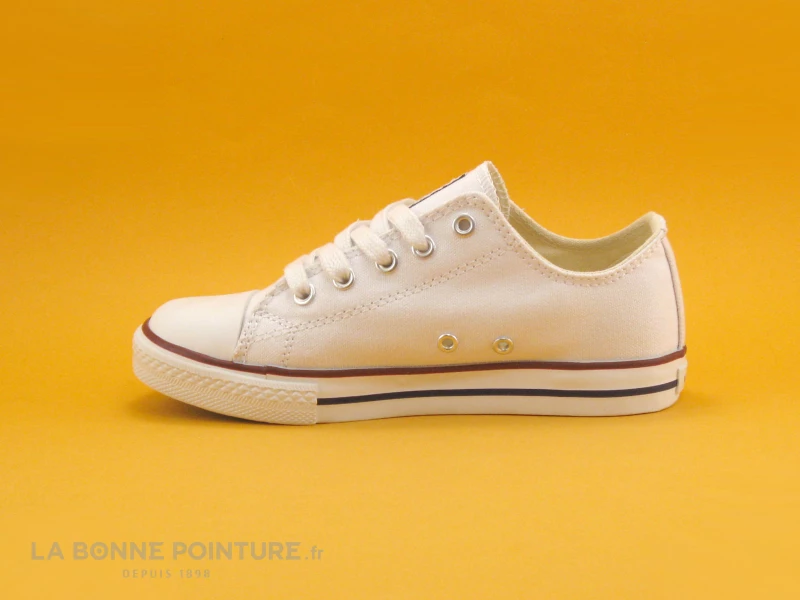 Victoria 06550 Blanc - Basket Basse Toile - Enfant 5 Victoria 06550 Blanc - Basket Basse Toile - Enfant – Image 3