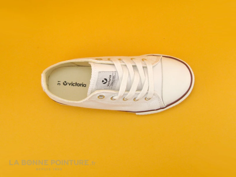 Victoria 06550 Blanc - Basket Basse Toile - Enfant 8 Victoria 06550 Blanc - Basket Basse Toile - Enfant – Image 6
