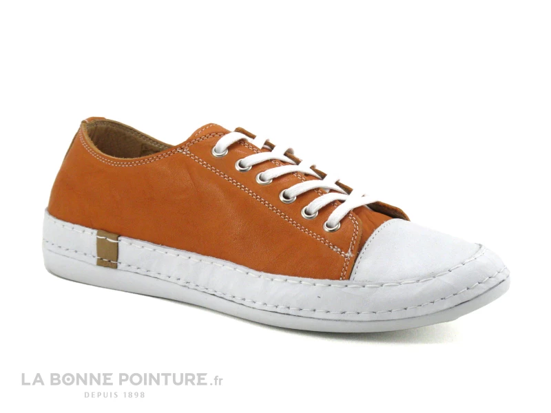 Andrea Conti 0025903 044 Papaya - Basket Femme Cuir Orange 7 Andrea Conti 0025903 044 Papaya - Basket Femme Cuir Orange – Image 5