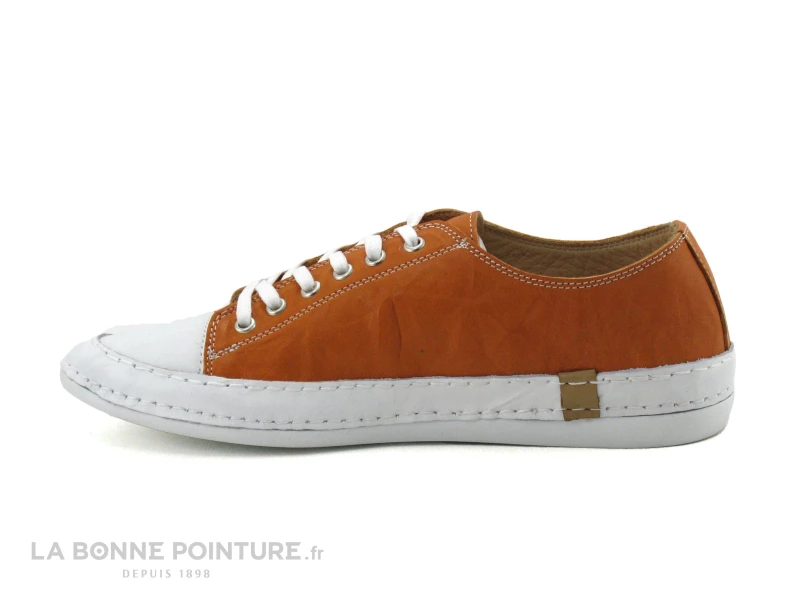 Andrea Conti 0025903 044 Papaya - Basket Femme Cuir Orange 5 Andrea Conti 0025903 044 Papaya - Basket Femme Cuir Orange – Image 3