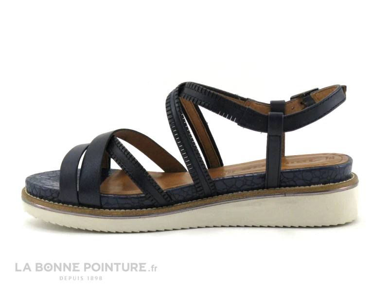 Tamaris 1-28207-28 Navy - Brides Croisees - Nu-pieds Bleu Marine F 5 Tamaris 1-28207-28 Navy - Brides Croisees - Nu-pieds Bleu Marine F – Image 3