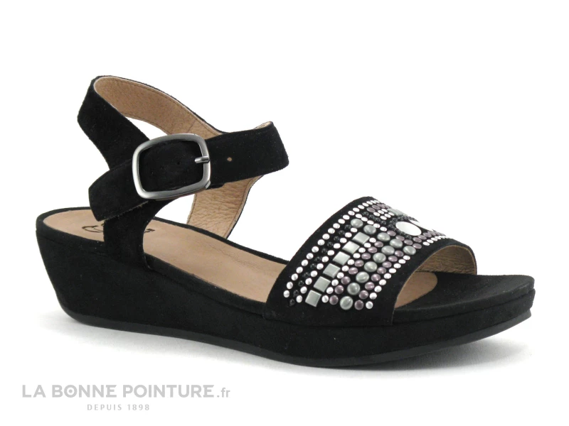 MamZelle LIVET Velours Noir - CS52R04 - Nu-pieds Femme 7 MamZelle LIVET Velours Noir - CS52R04 - Nu-pieds Femme – Image 5