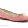 Zels 2333 Maquillaje - Pantoufle Ballerine Rose Tissu Eponge