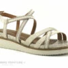 Tamaris 1-28207-28 Ivory - Brides Croisees - Sandale Femme