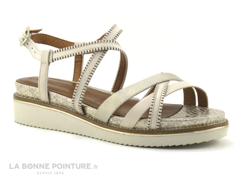 Tamaris 1-28207-28 Ivory - Brides Croisees - Sandale Femme 3 Tamaris 1-28207-28 Ivory - Brides Croisees - Sandale Femme