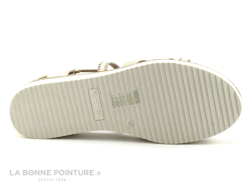 Tamaris 1-28207-28 Ivory - Brides Croisees - Sandale Femme 9 Tamaris 1-28207-28 Ivory - Brides Croisees - Sandale Femme – Image 7