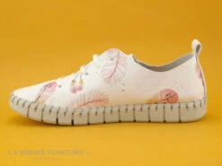 Fabiolas 25113 - Blanc - Plumes - Basket Basse Femme -LA BONNE POINTURE Soldes cd24607c73b9e66c561f35ea11d5d5ef img 9277.jpg 170678