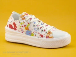 Dockers 50VL201 - Basket Toile Blanche Et Multicolore Femme - Plateforme -LA BONNE POINTURE Soldes cd24607c73b9e66c561f35ea11d5d5ef img 9335.jpg 170758