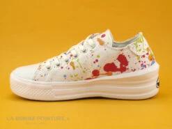 Dockers 50VL201 - Basket Toile Blanche Et Multicolore Femme - Plateforme -LA BONNE POINTURE Soldes cd24607c73b9e66c561f35ea11d5d5ef img 9337.jpg 170756