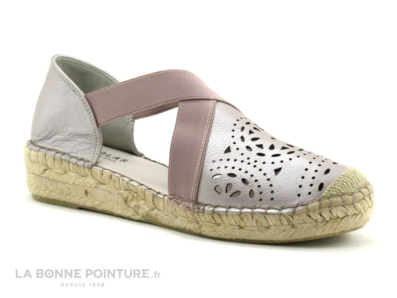Fabiolas M105704 Rose Metallise - Espadrille Cuir Rose 7 Fabiolas M105704 Rose Metallise - Espadrille Cuir Rose – Image 5