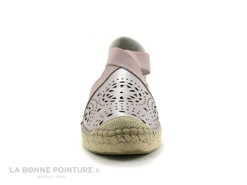 Fabiolas M105704 Rose Metallise - Espadrille Cuir Rose 4 Fabiolas M105704 Rose Metallise - Espadrille Cuir Rose – Image 2
