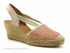 Fabiolas 307260 Nude - Espadrille Rose Talon Compense