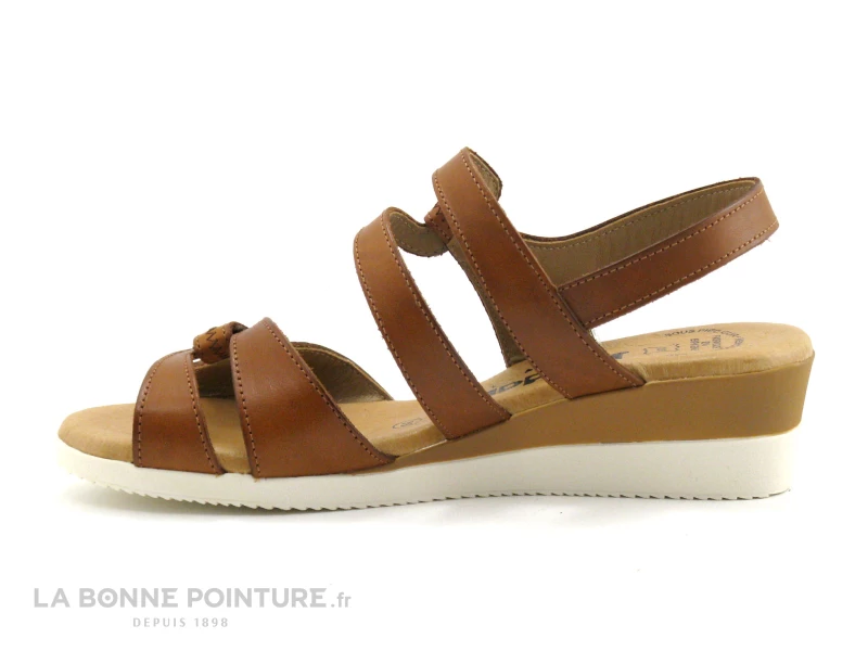 Jordana 681 Cuero - Sandale Marron - 2 Brides Velcro - Compense 5 Jordana 681 Cuero - Sandale Marron - 2 Brides Velcro - Compense – Image 3